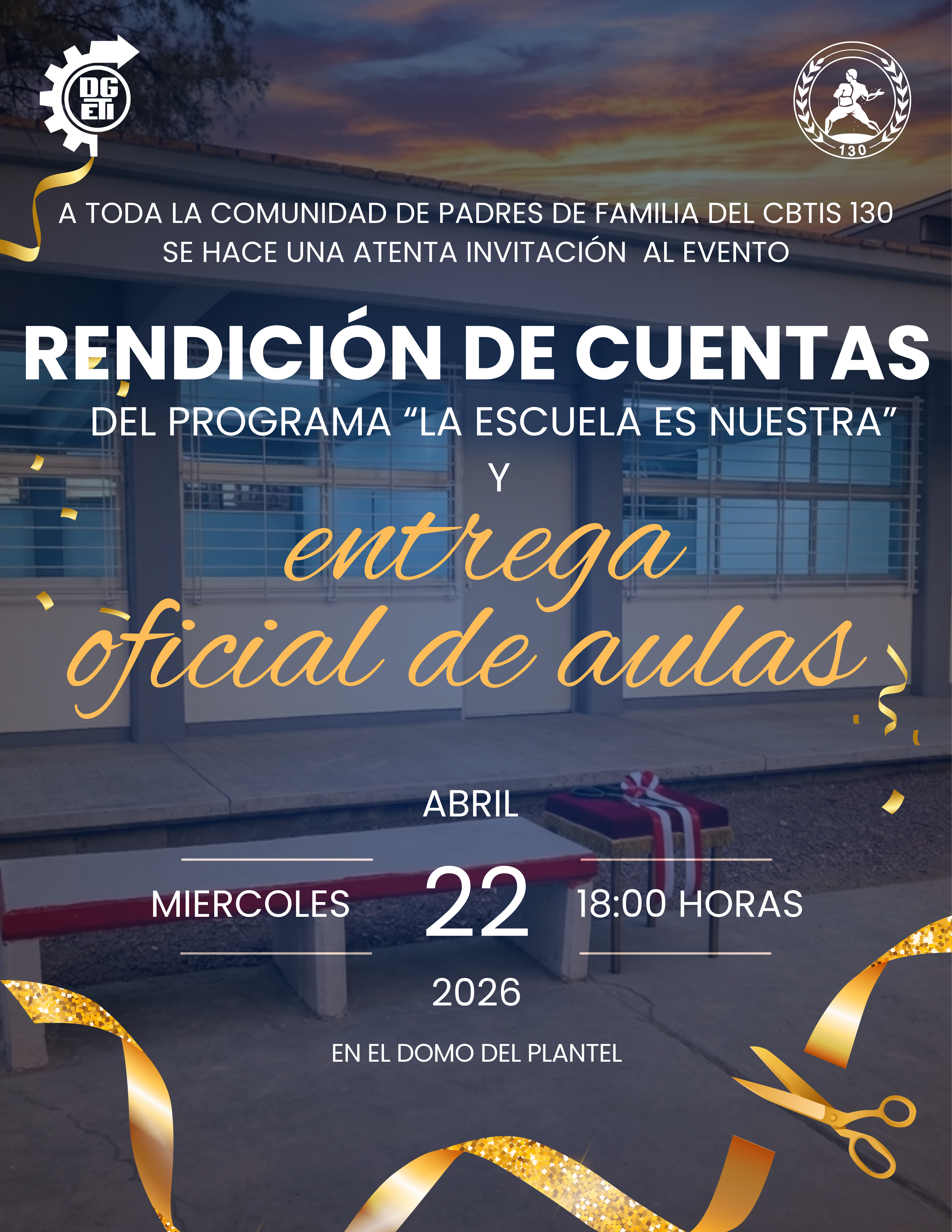 Invitación CBTIS 130