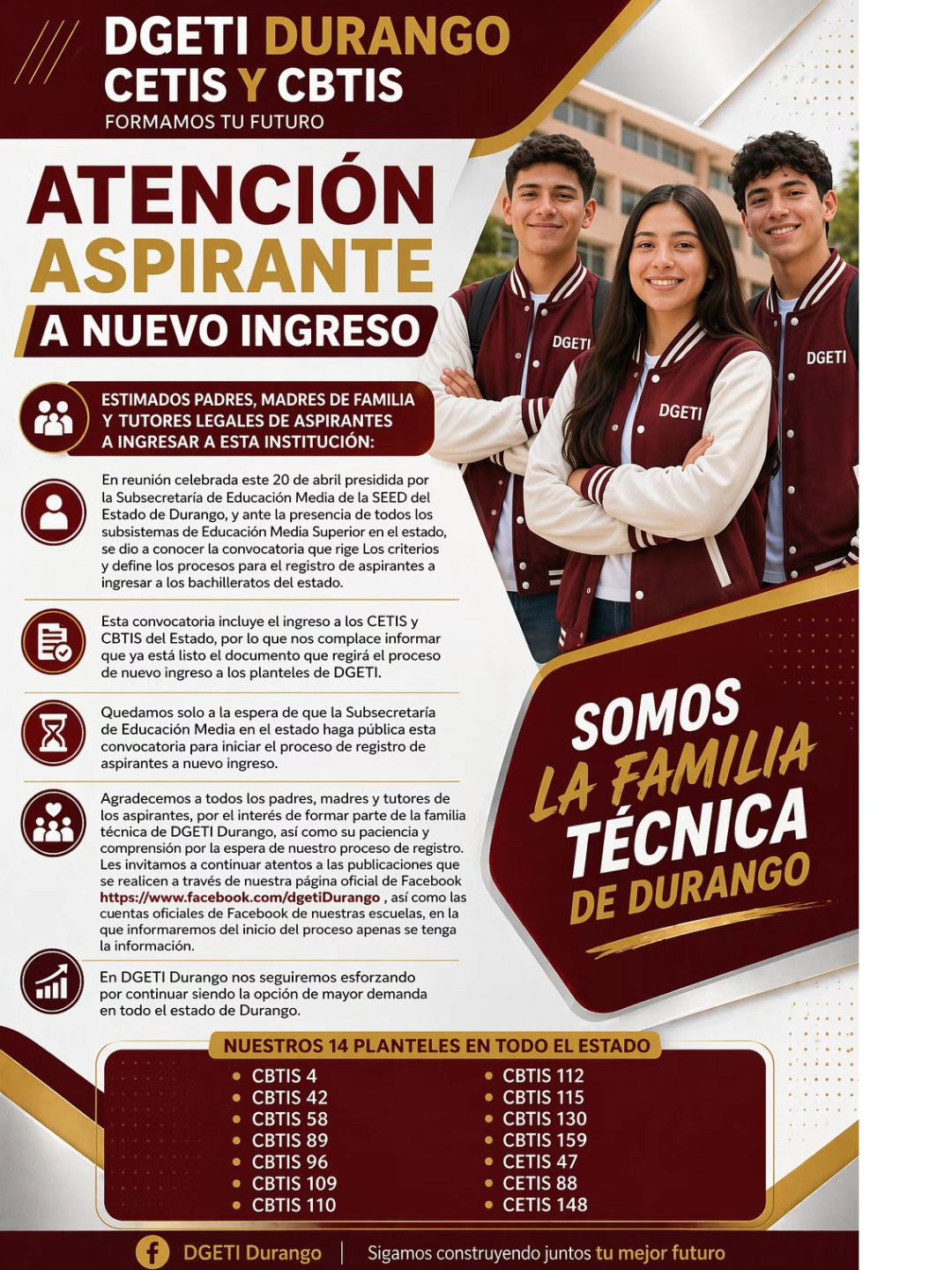 Invitación CBTIS 130